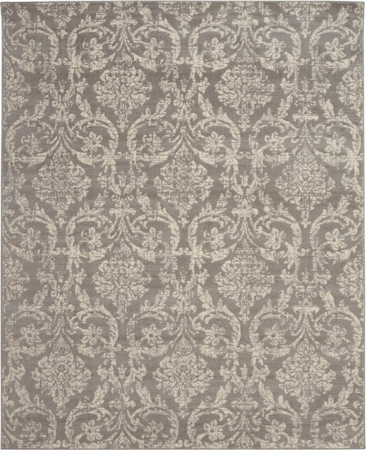 Nourison Jubilant 8'6" x 12' Grey Vintage Indoor Rug