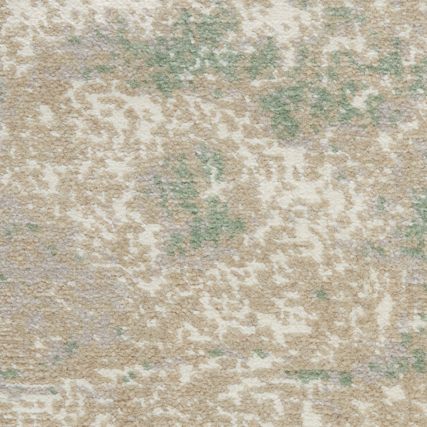 Nourison Twilight 5'6" x 8' Ivory Green Modern Indoor Rug