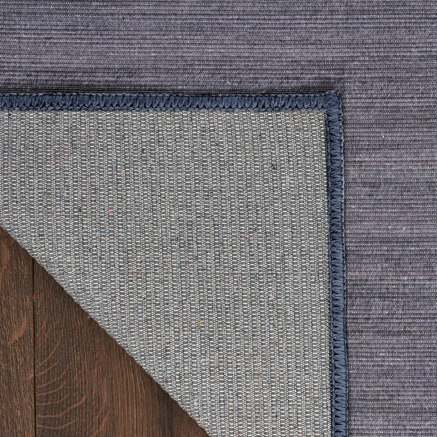 Nourison Washable Essentials 7'10" x 9'10" Navy Modern Indoor Rug