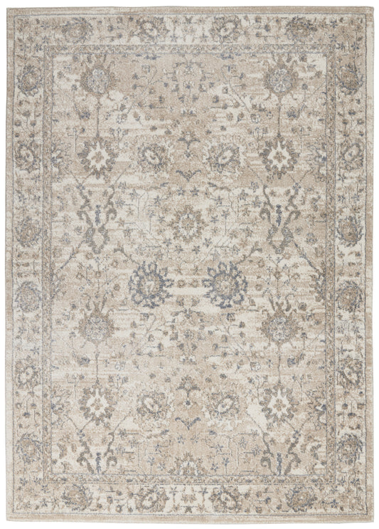 Nourison Moroccan Celebration 3'10" x 5'10" Ivory/Sand Vintage Indoor Rug