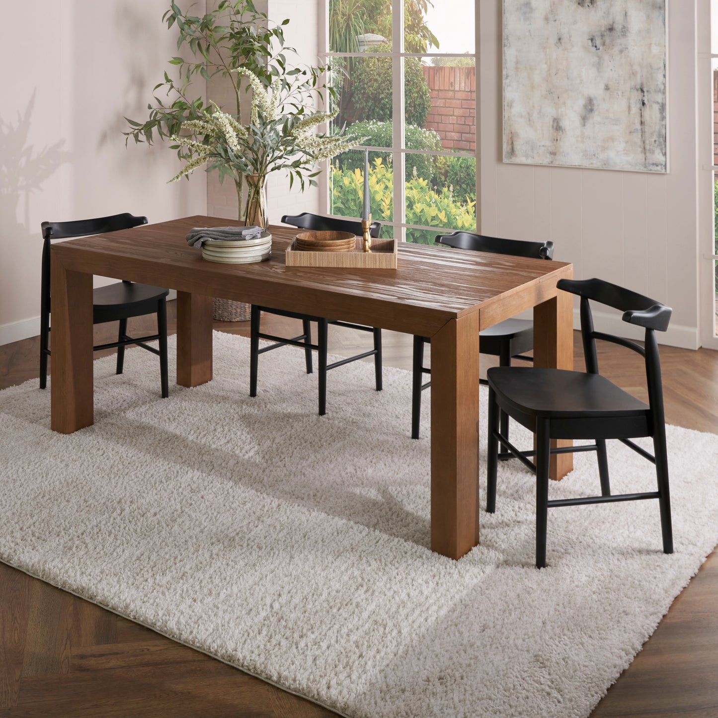 Nourison Modern Shag 7'10" x 9'10" Ivory Grey Modern Indoor Rug