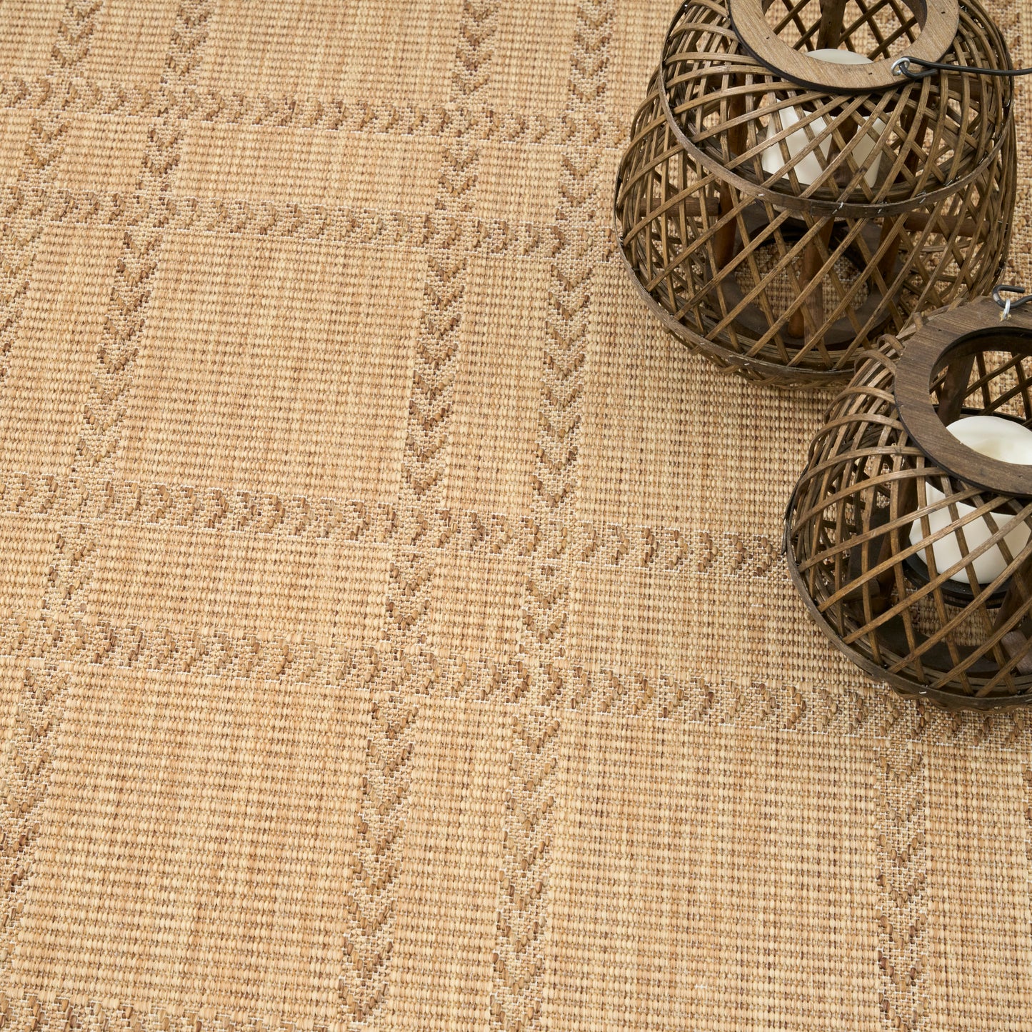 Nourison Horizon Indoor/Outdoor 5' x 7' Natural Modern Rug