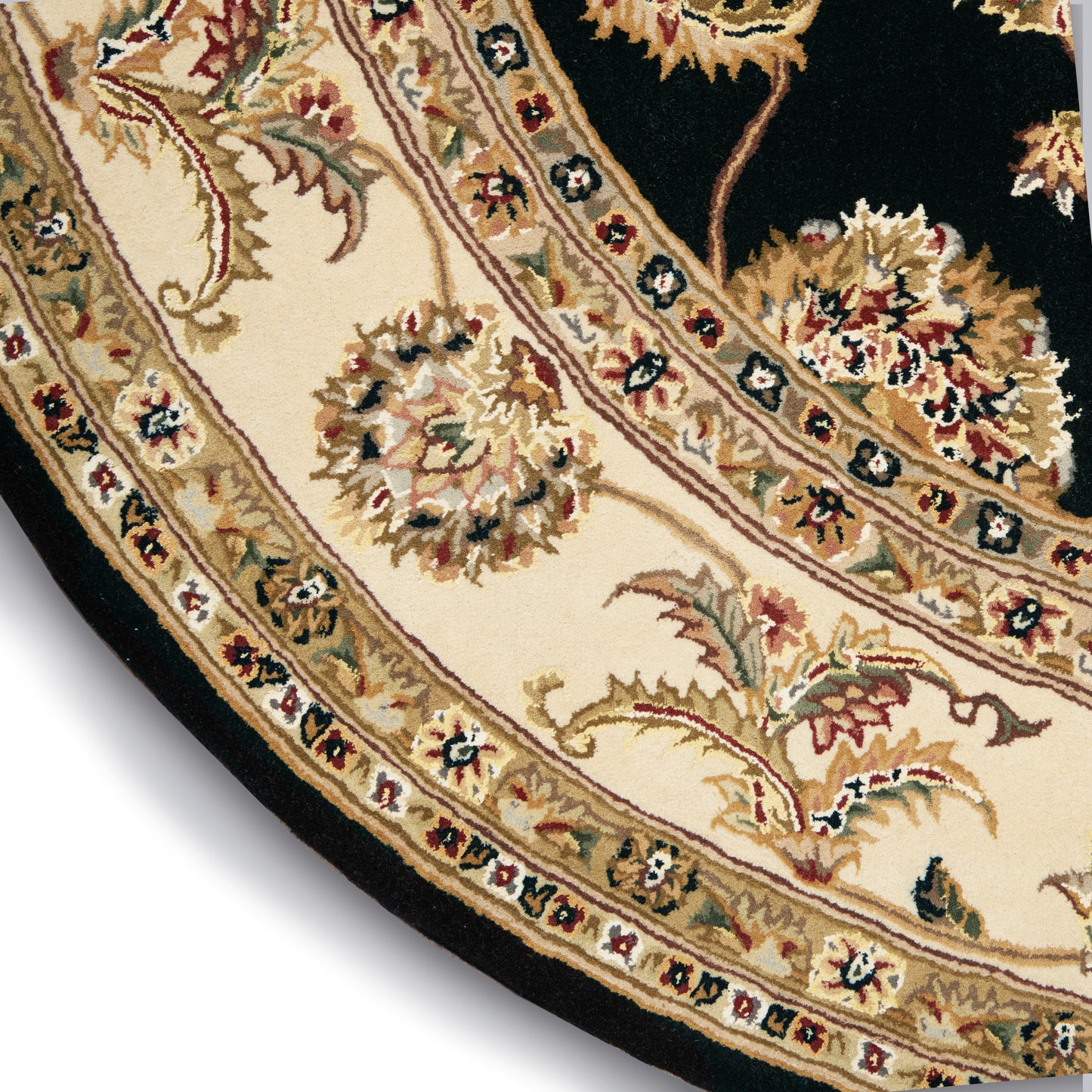 Nourison Nourison 2000 8' x Round Black Traditional Indoor Rug