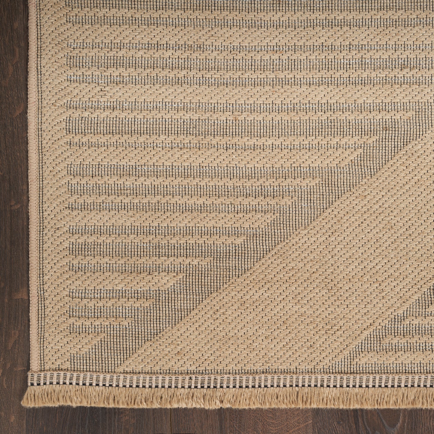 Nourison Washable Jute 7'10" x 9'10" Natural Beige Modern Indoor Rug