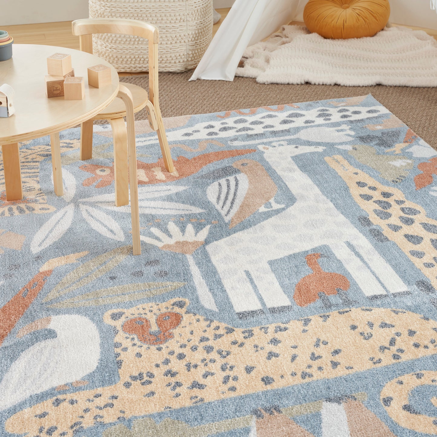 Nourison Astra Machine Washable 9' x 12' Multicolor Kids Indoor Rug