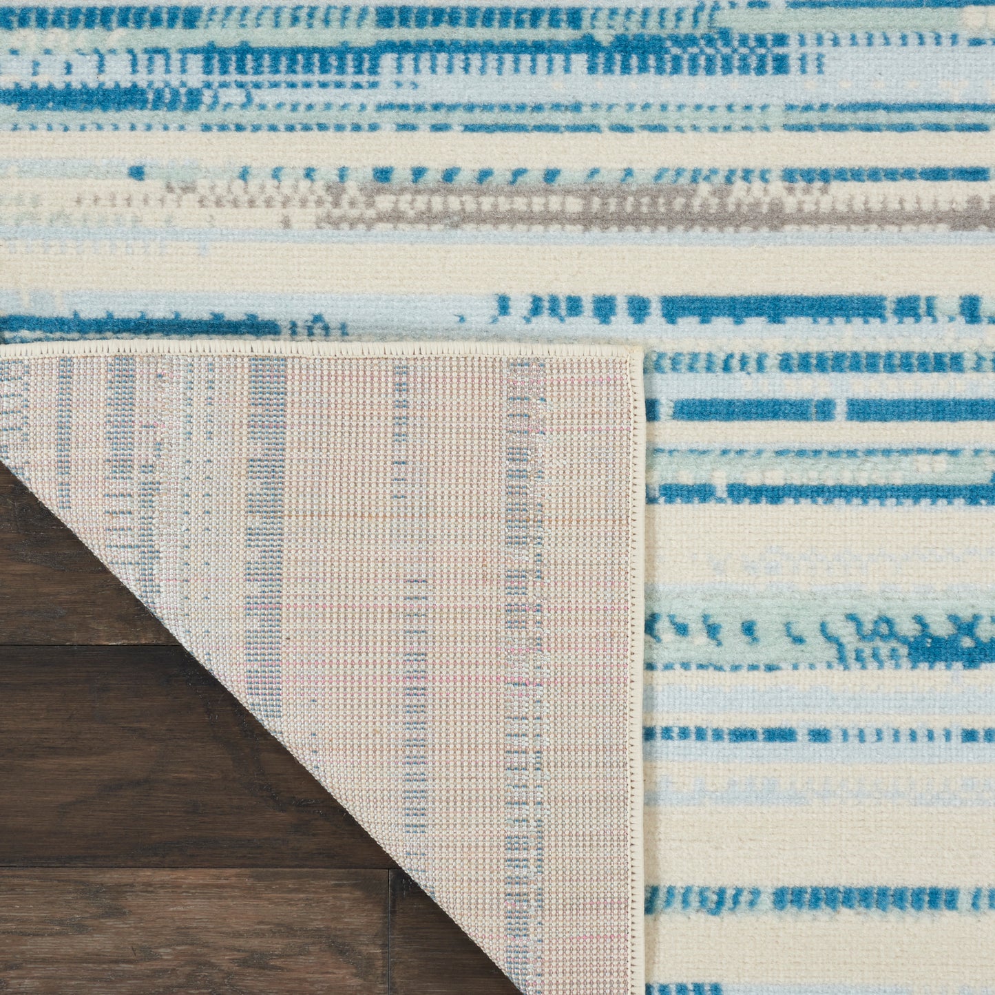 Nourison Jubilant 7'10" x 9'10" Blue Modern Indoor Rug