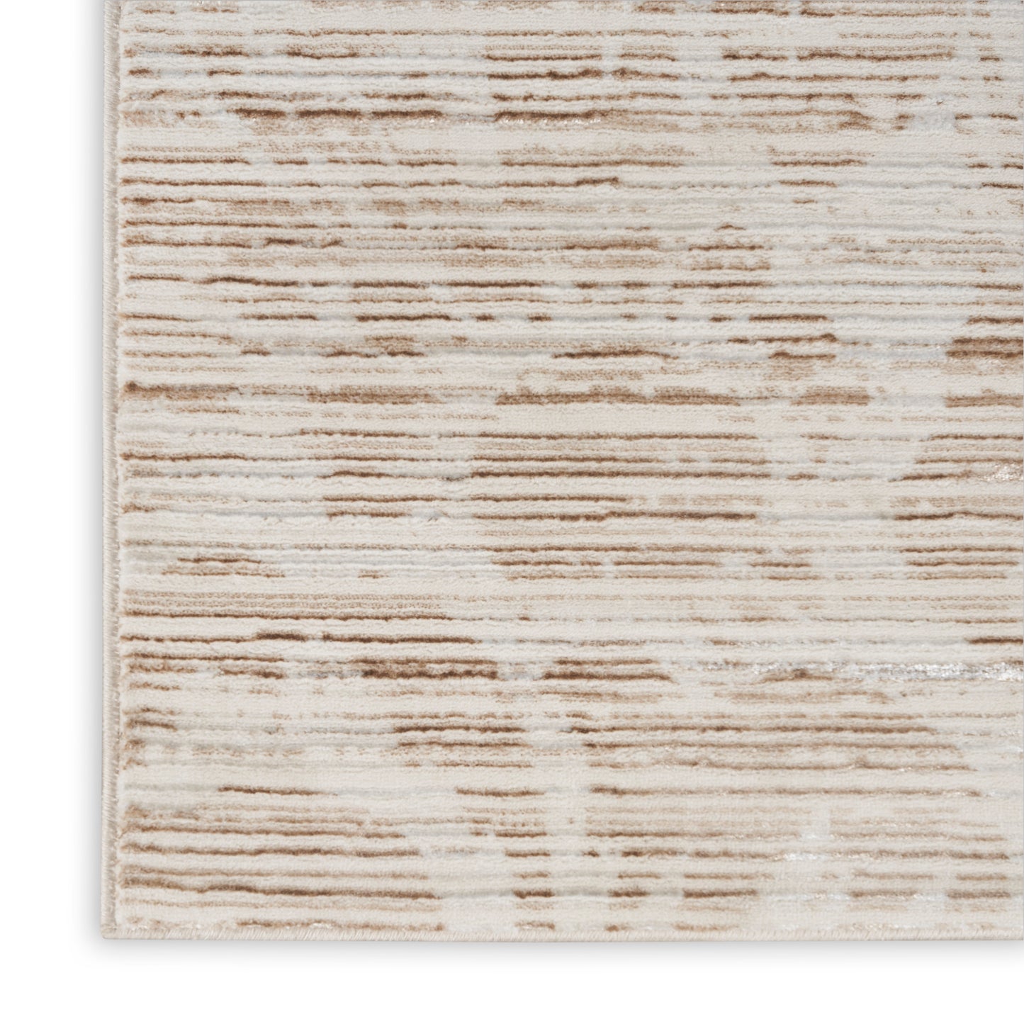 Inspire Me! Home Décor Iliana 5'3" x 7'3" Ivory Grey with Gold Accents Modern Indoor Rug