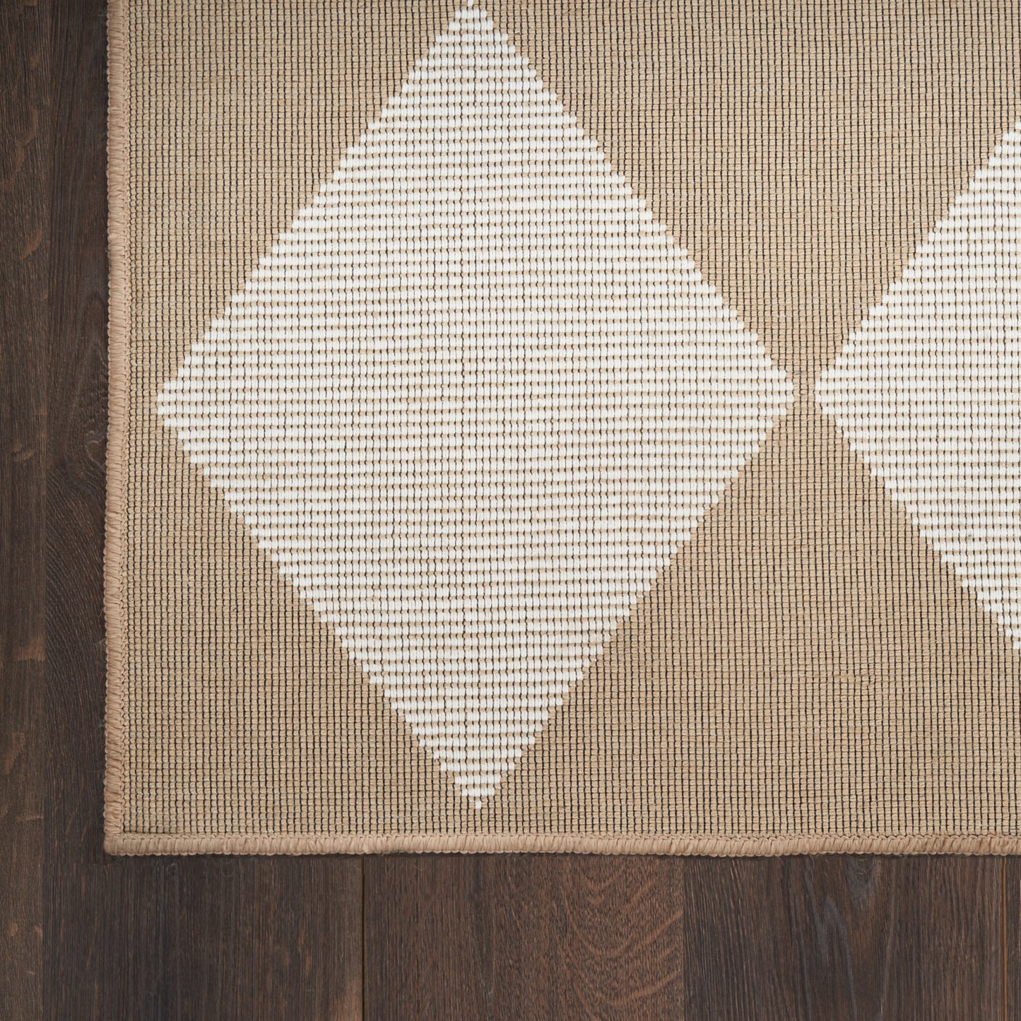 Nourison Washable Modern Jute 5'3" x 7'3" Natural Ivory Modern Indoor Rug