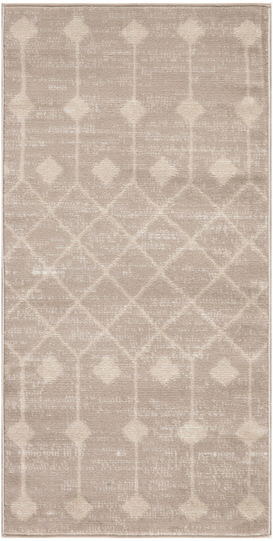 Nourison Grafix 2' x 4' Beige Bohemian Indoor Rug