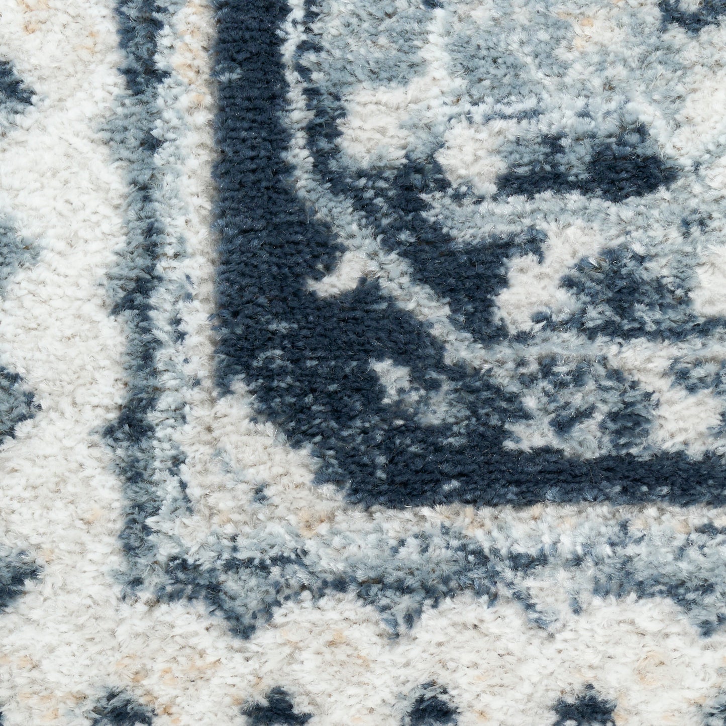 Nourison Dekor 2' x 4' Grey Navy Vintage Indoor Rug
