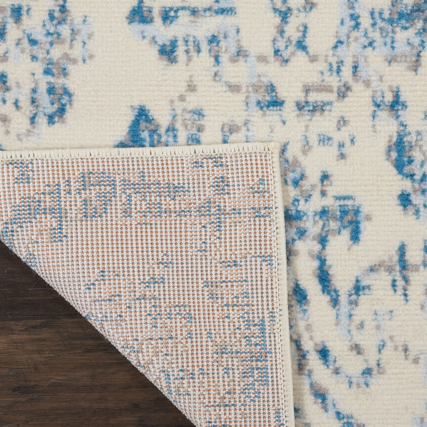 Nourison Jubilant 3' x 5' Ivory Blue Vintage Indoor Rug
