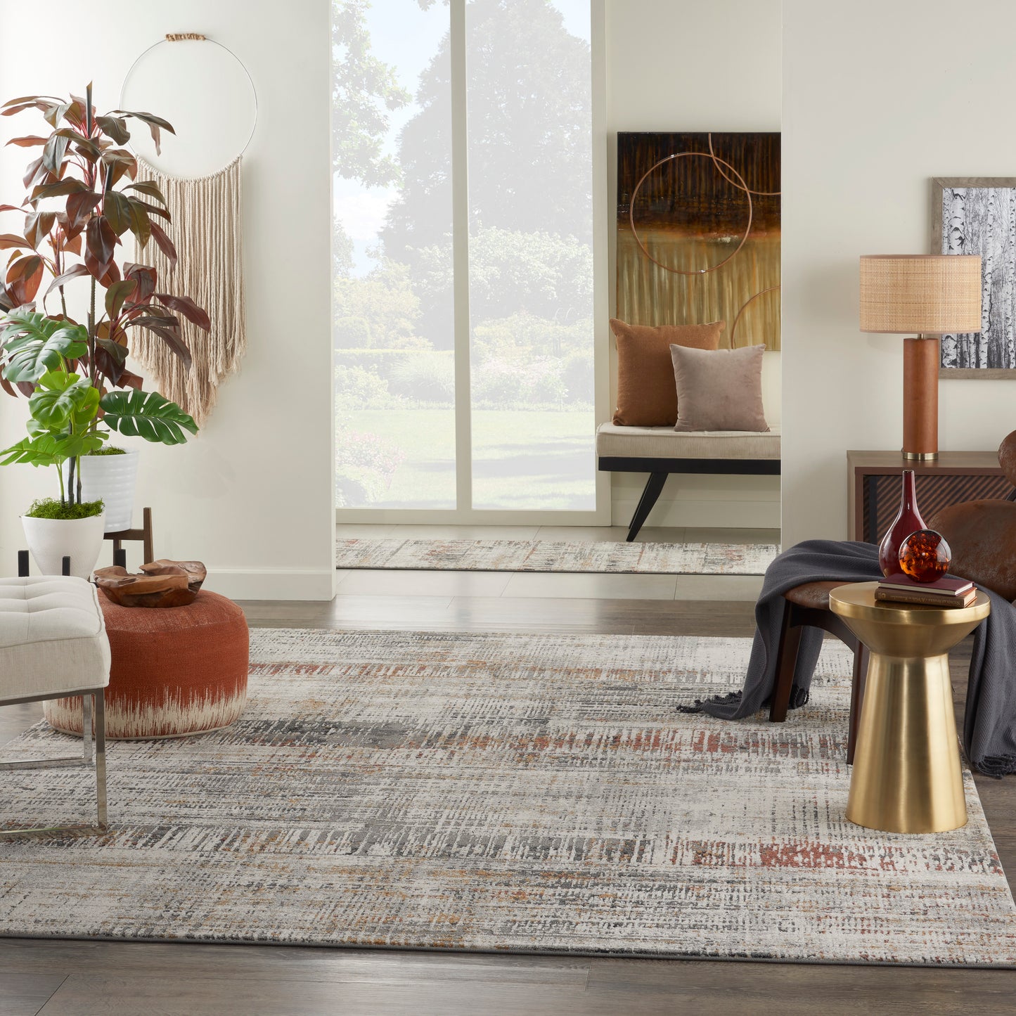 Nourison Tangra 9' x 12' Multicolor Modern Indoor Rug