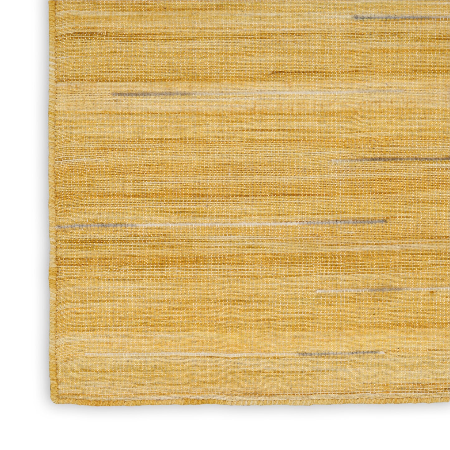 Nourison Interweave 5'3" x 7'3" Yellow Modern Indoor Rug