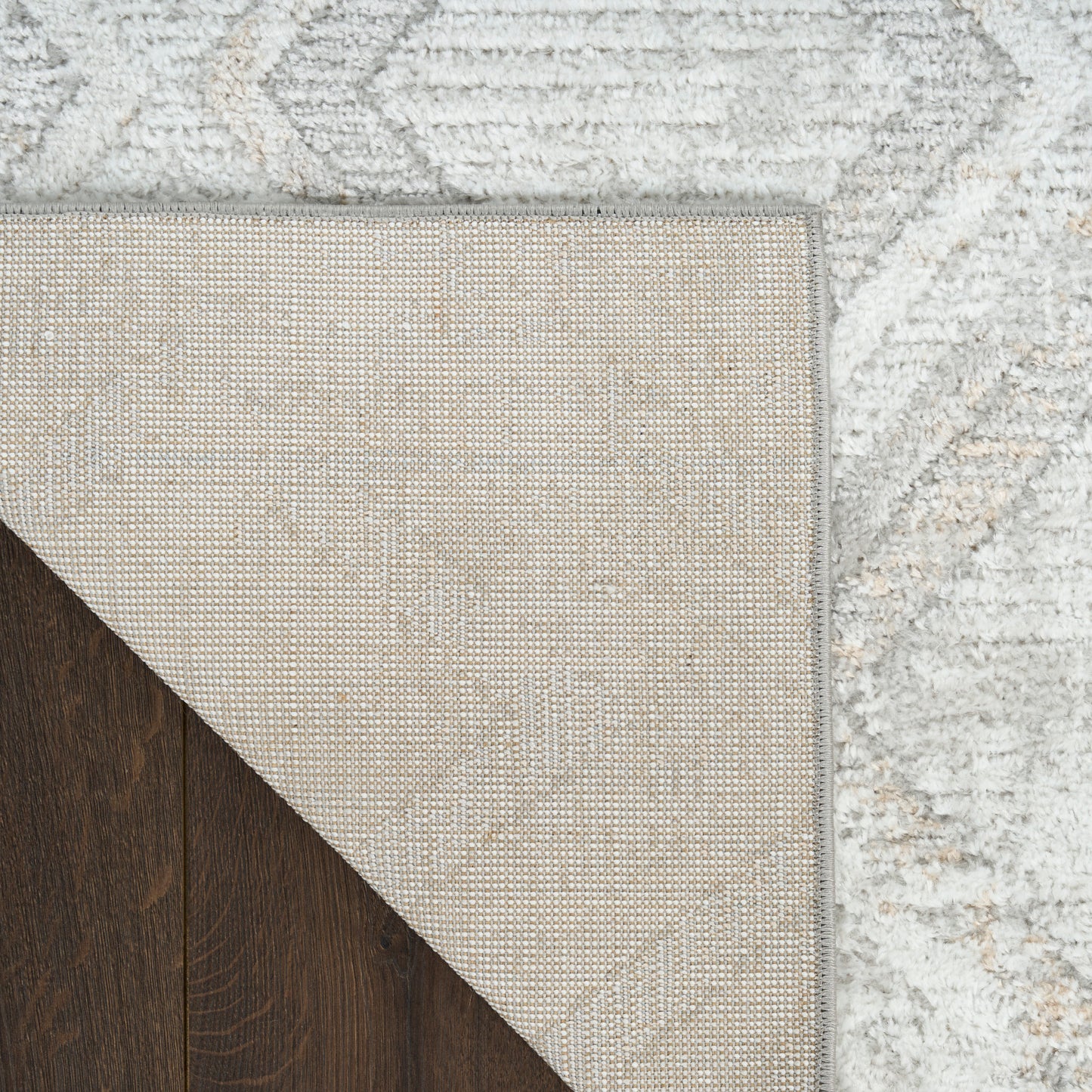 Nourison Dekor 2' x 4' Grey Modern Indoor Rug