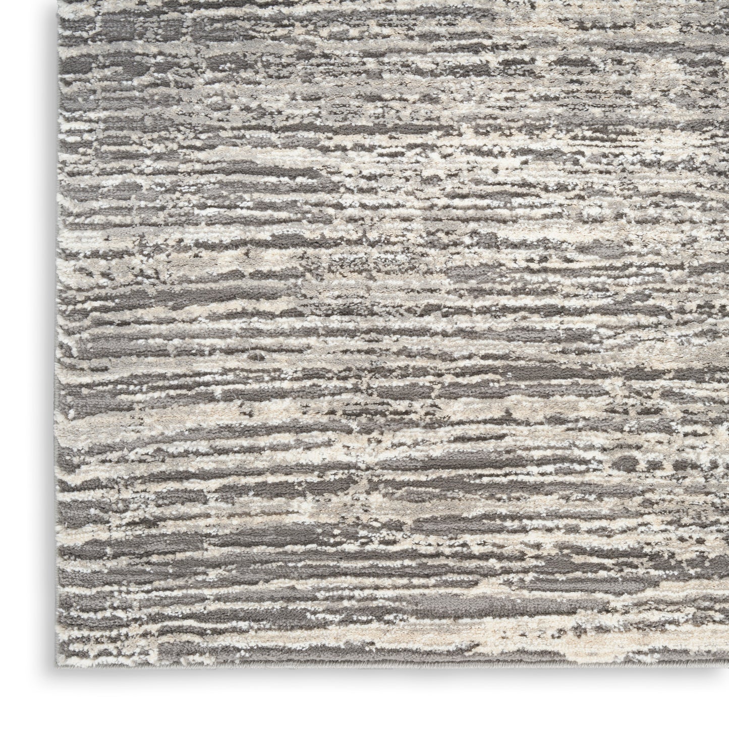 Nourison Sustainable Trends 5'3" x 7'3" Ivory Grey Modern Indoor Rug