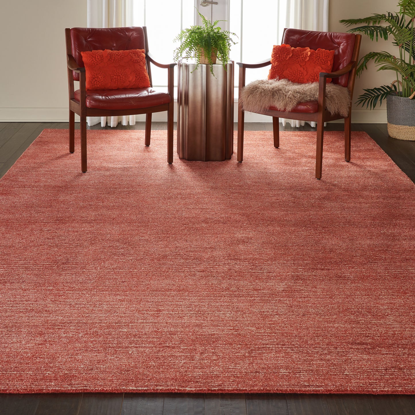 Nourison Weston 8' x 10'6" Brick Modern Indoor Rug
