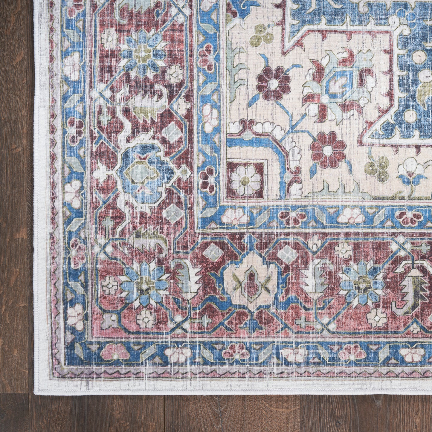 Nourison Vintage Home 3'9" x 5'9" Ivory Red Bohemian Indoor Rug