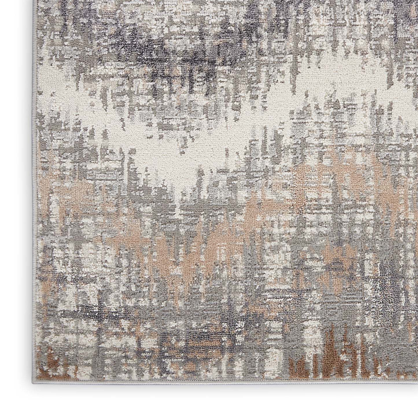 Nourison Elation 2' x 3' Grey Ivory Modern Indoor Rug