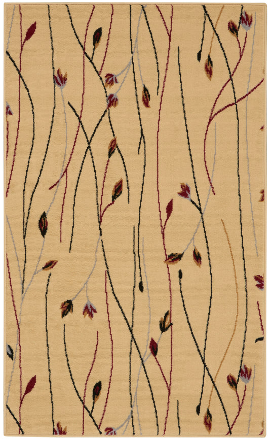 Nourison Grafix 3' x 5' Cream Contemporary Indoor Rug