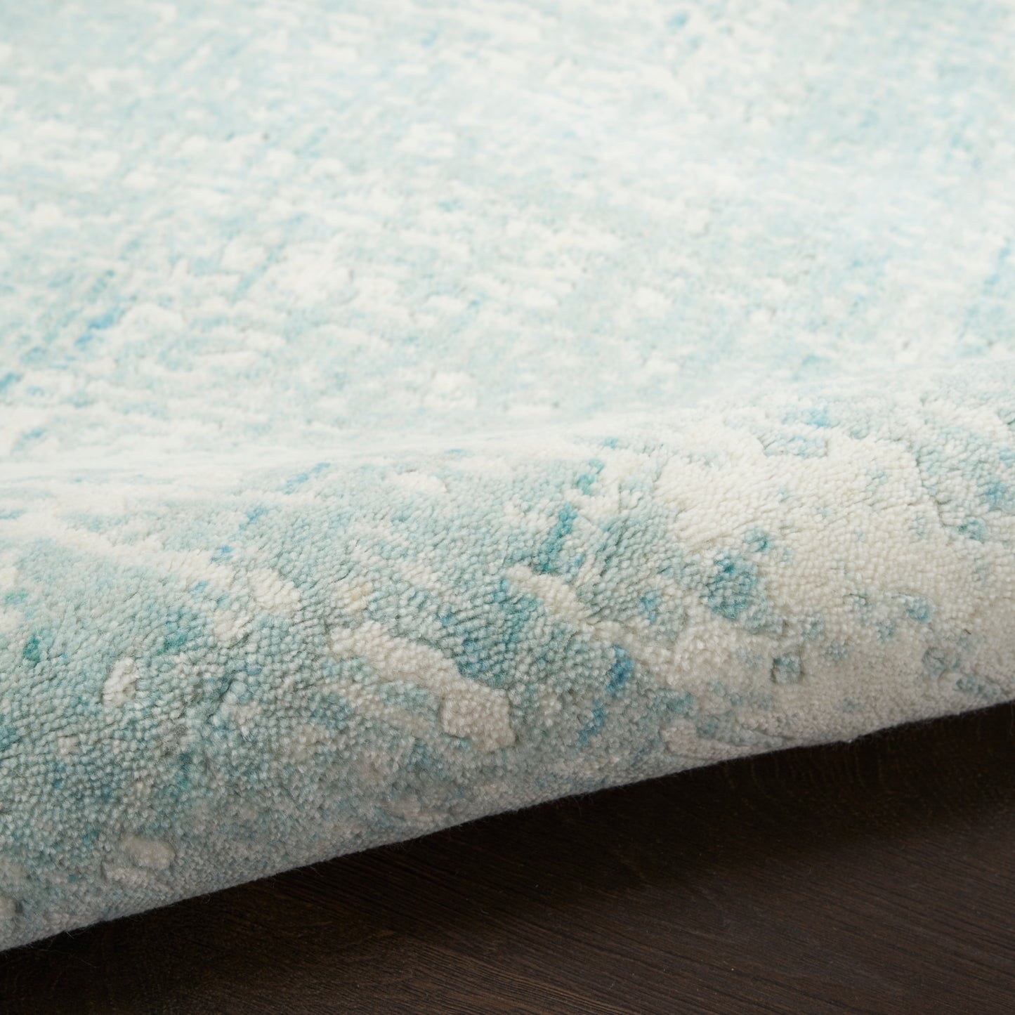 Nourison Harmony 9'9" x 13'9" Ivory Aqua Modern Indoor Rug
