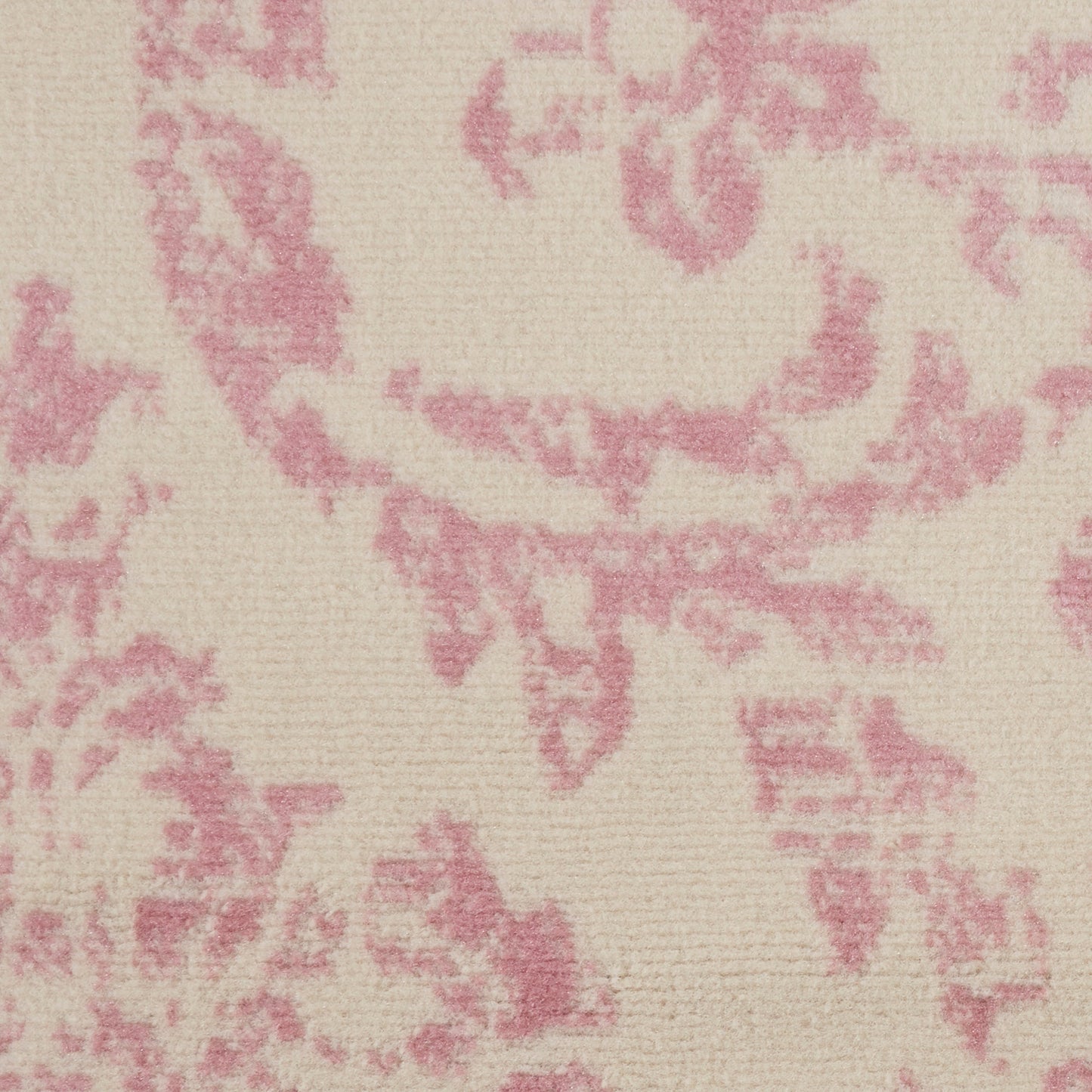Nourison Jubilant 8' x Round Ivory Pink Vintage Indoor Rug
