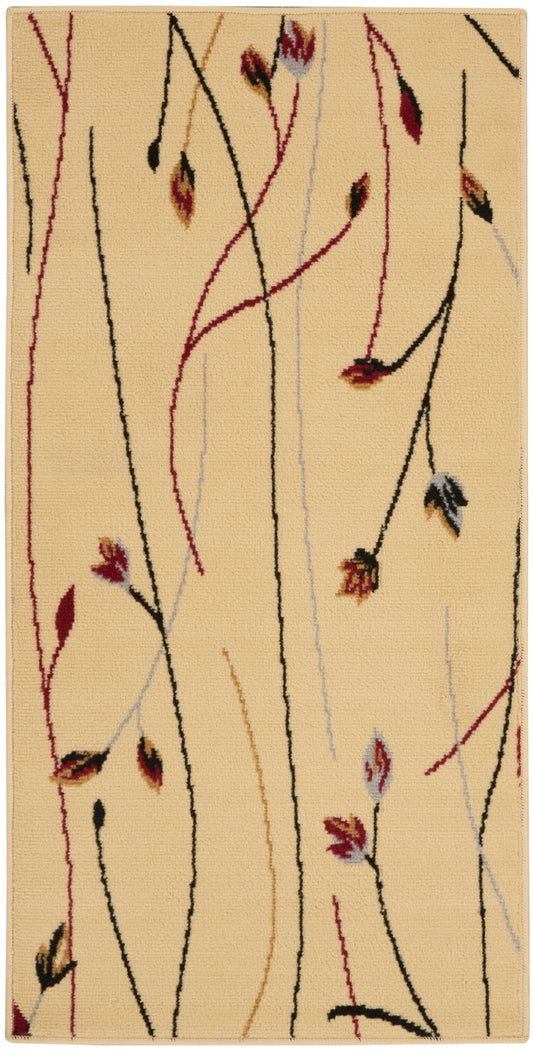 Nourison Grafix 2' x 4' Cream Contemporary Indoor Rug
