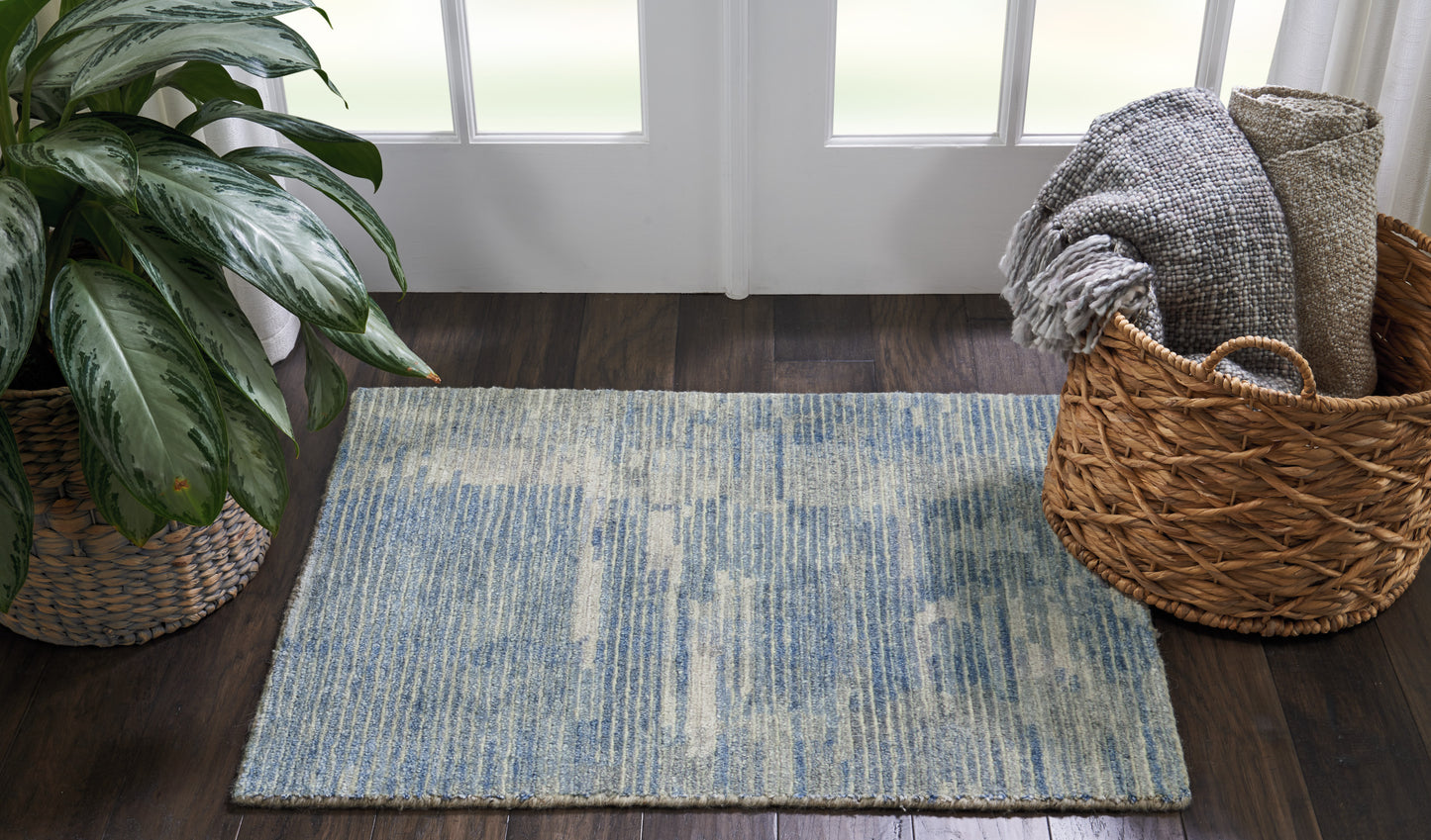 Nourison Ellora 2' x 3' Blue Modern Indoor Rug