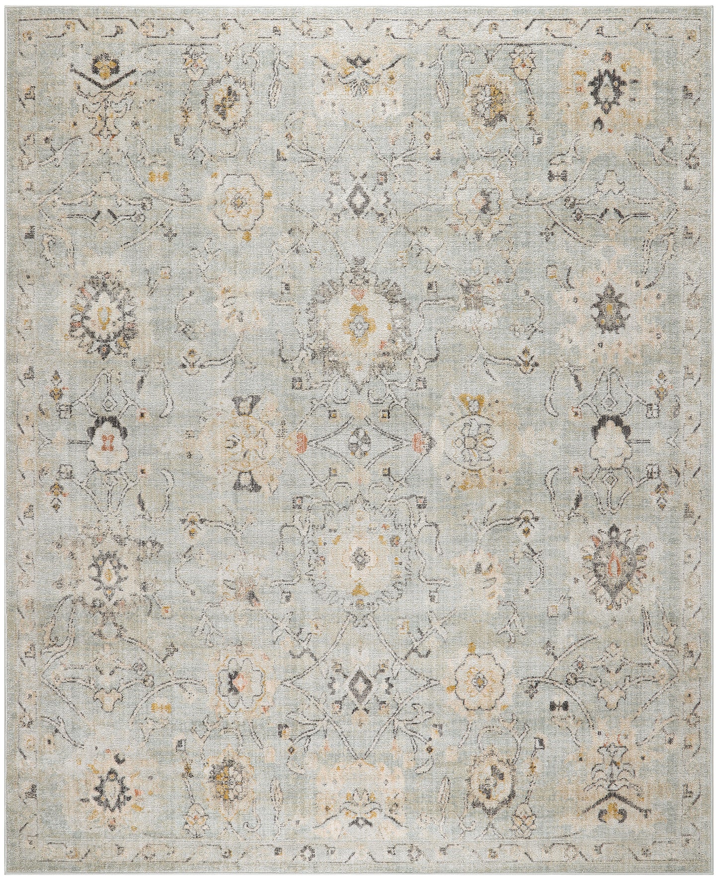 Nourison Oushak Home 7' x 10' Mint Vintage Indoor Rug