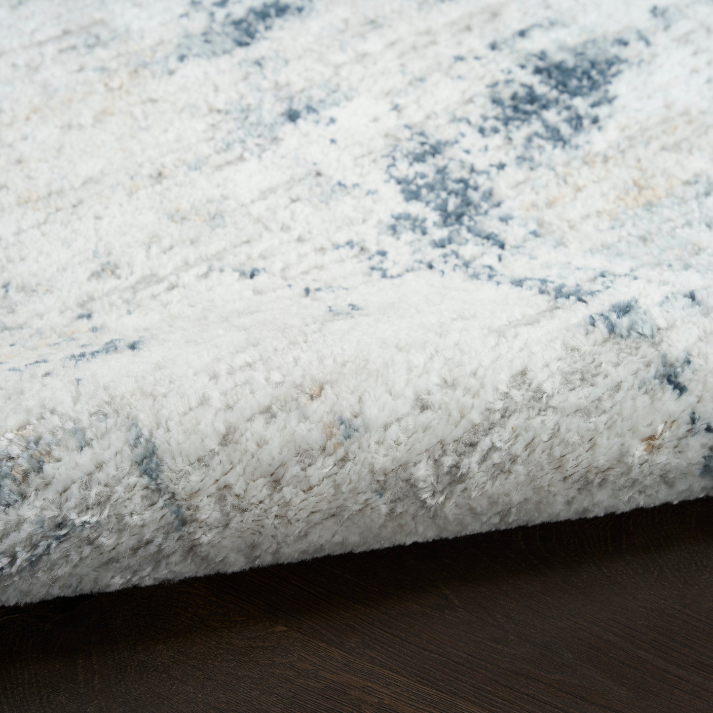 Nourison Dekor 2' x 4' Grey Navy Modern Indoor Rug