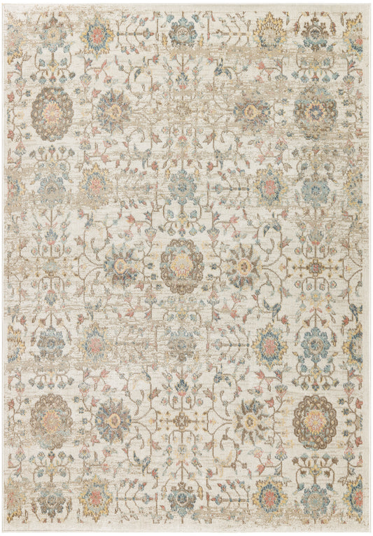 Nourison Washable Decor 9' x 12' Beige Vintage Indoor Rug
