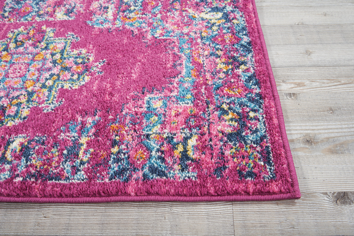 Nourison Passion 1'10" x 6' Fuchsia Bohemian Indoor Rug