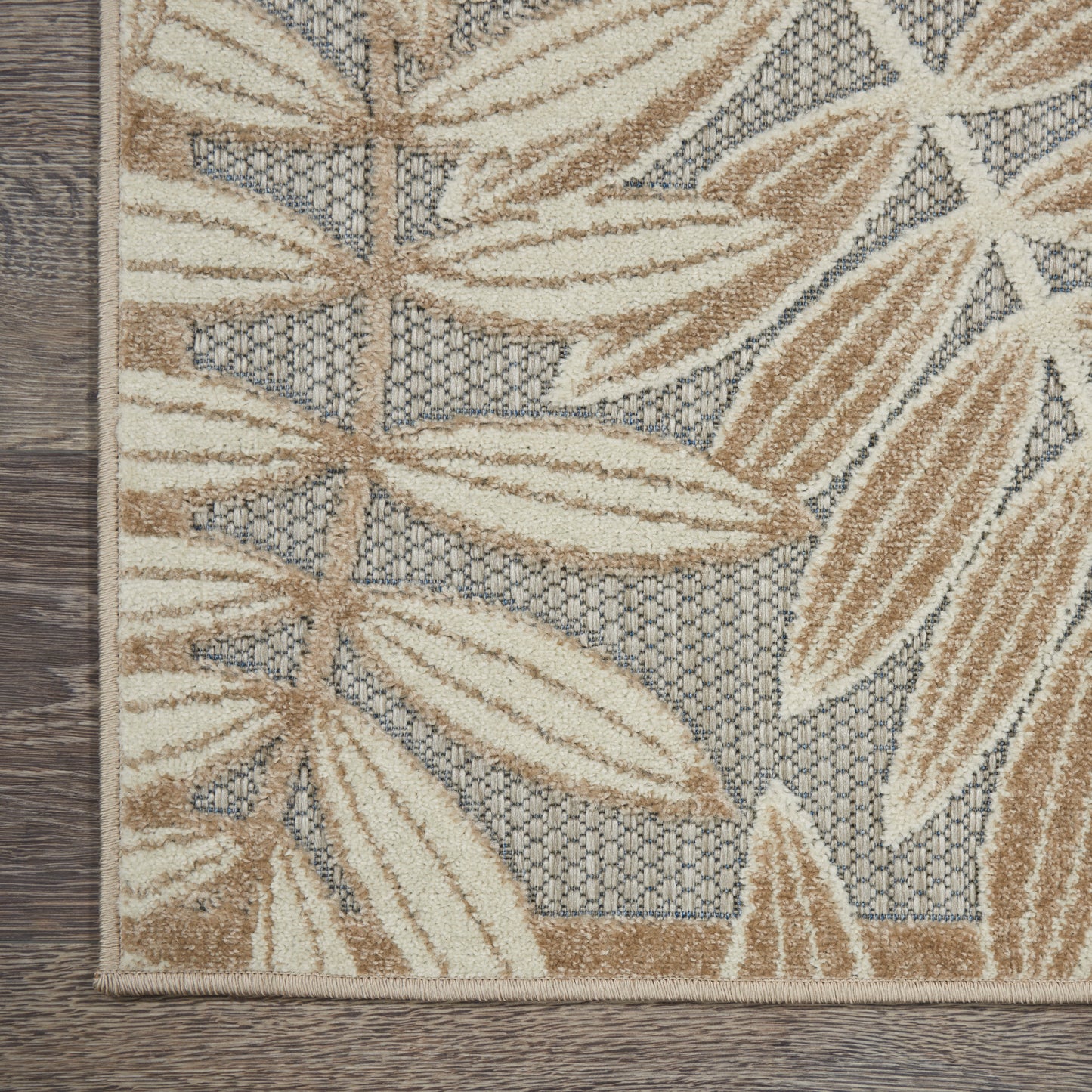 Nourison Aloha 9'6" x 13' Natural Tropical Rug