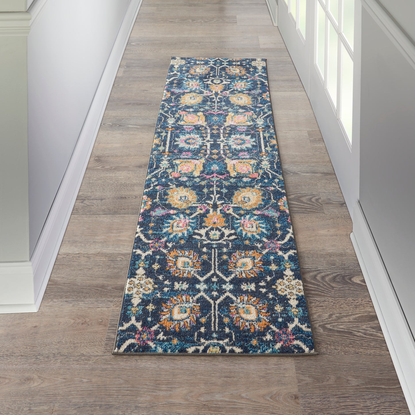 Nourison Passion 2'2" x 7'6" Navy Bohemian Indoor Rug