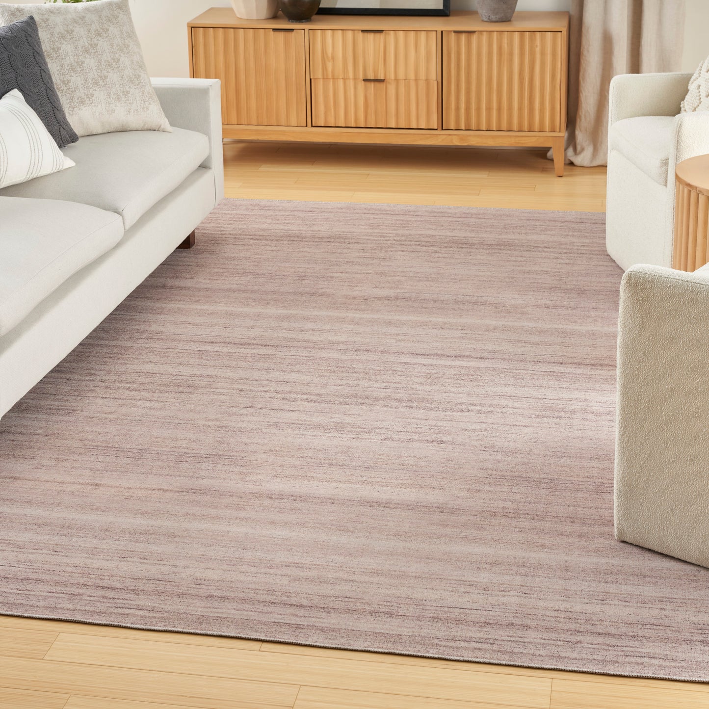 Nourison Washable Essentials 7'10" x 9'10" Ivory Mocha Modern Indoor Rug