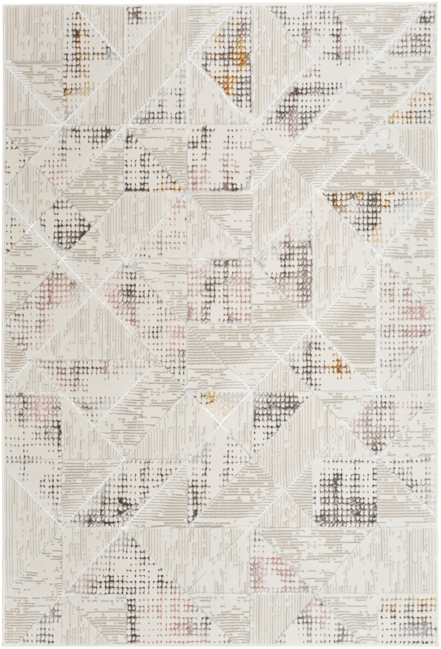 Nourison Glitz 3'11" x 5'11" Ivory/Multi Contemporary Indoor Rug