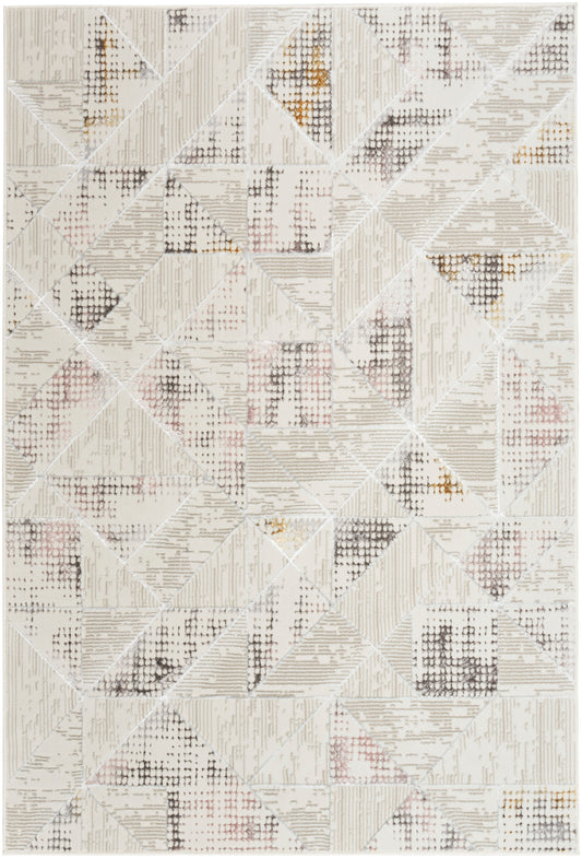 Nourison Glitz 3'11" x 5'11" Ivory/Multi Contemporary Indoor Rug