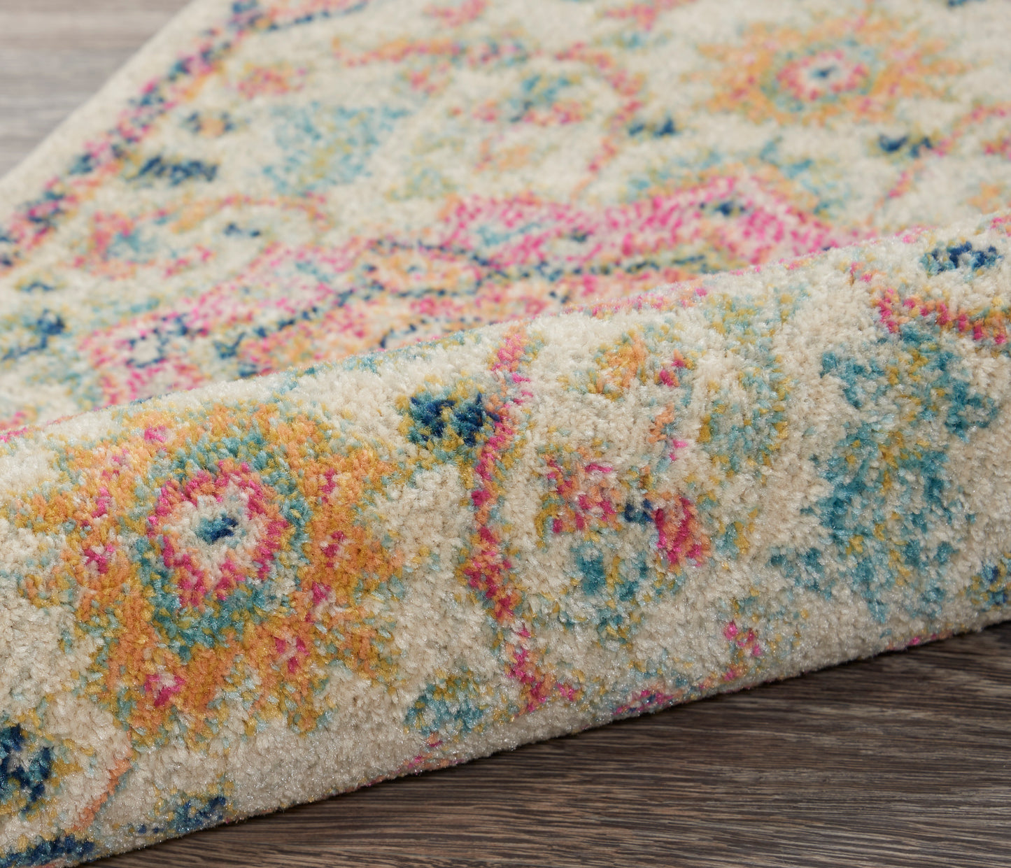 Nourison Passion 2'2" x 10' Ivory Pink Bohemian Indoor Rug