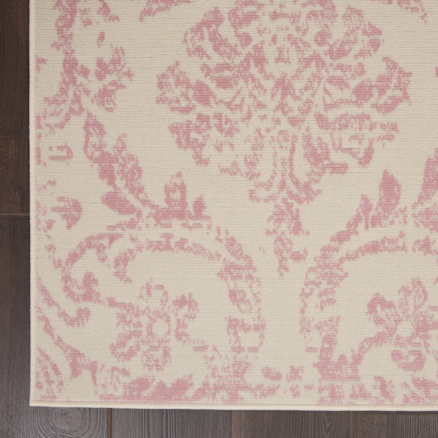Nourison Jubilant 3' x 5' Ivory Pink Vintage Indoor Rug