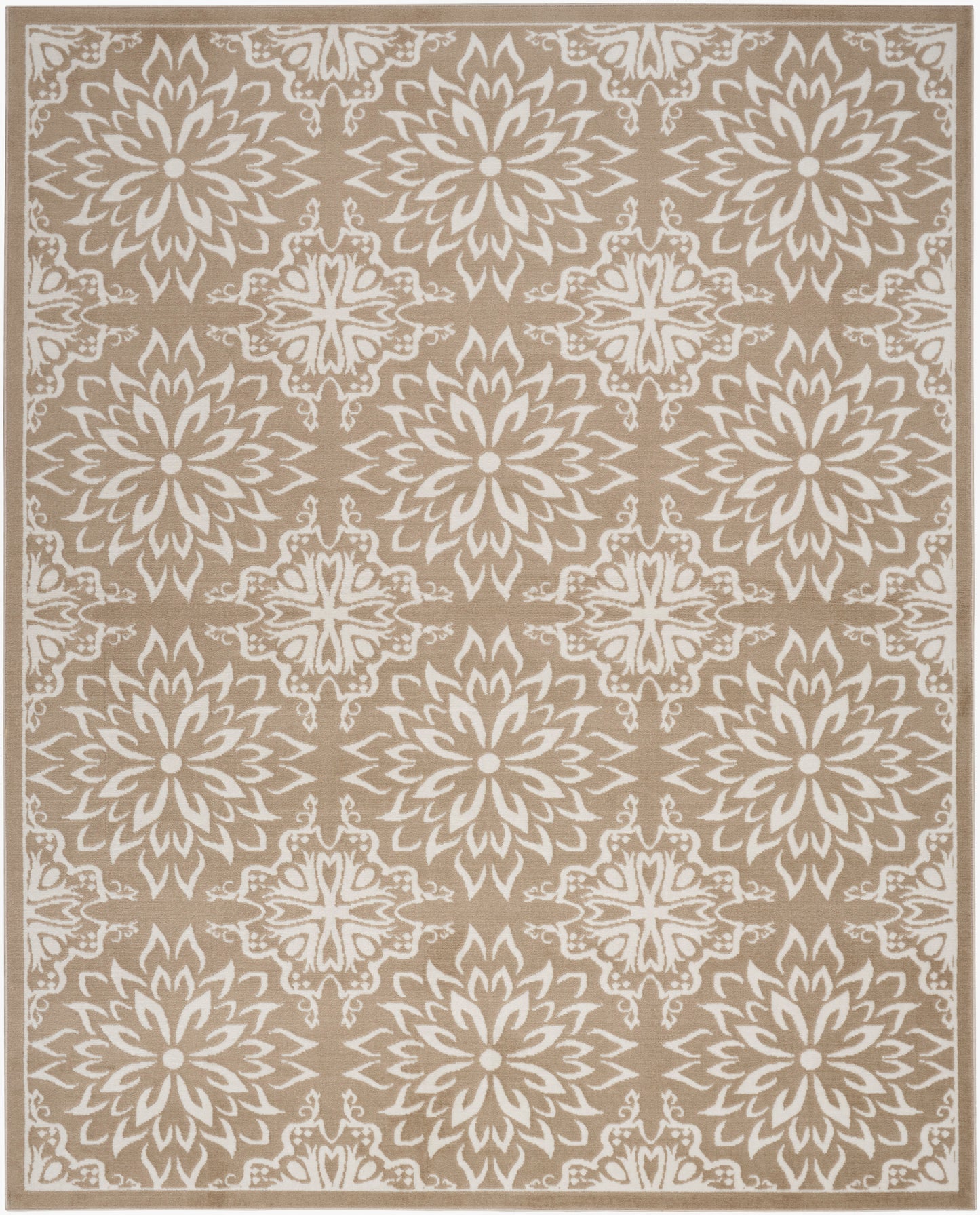 Nourison Jubilant 6' x 9' Taupe Farmhouse Indoor Rug