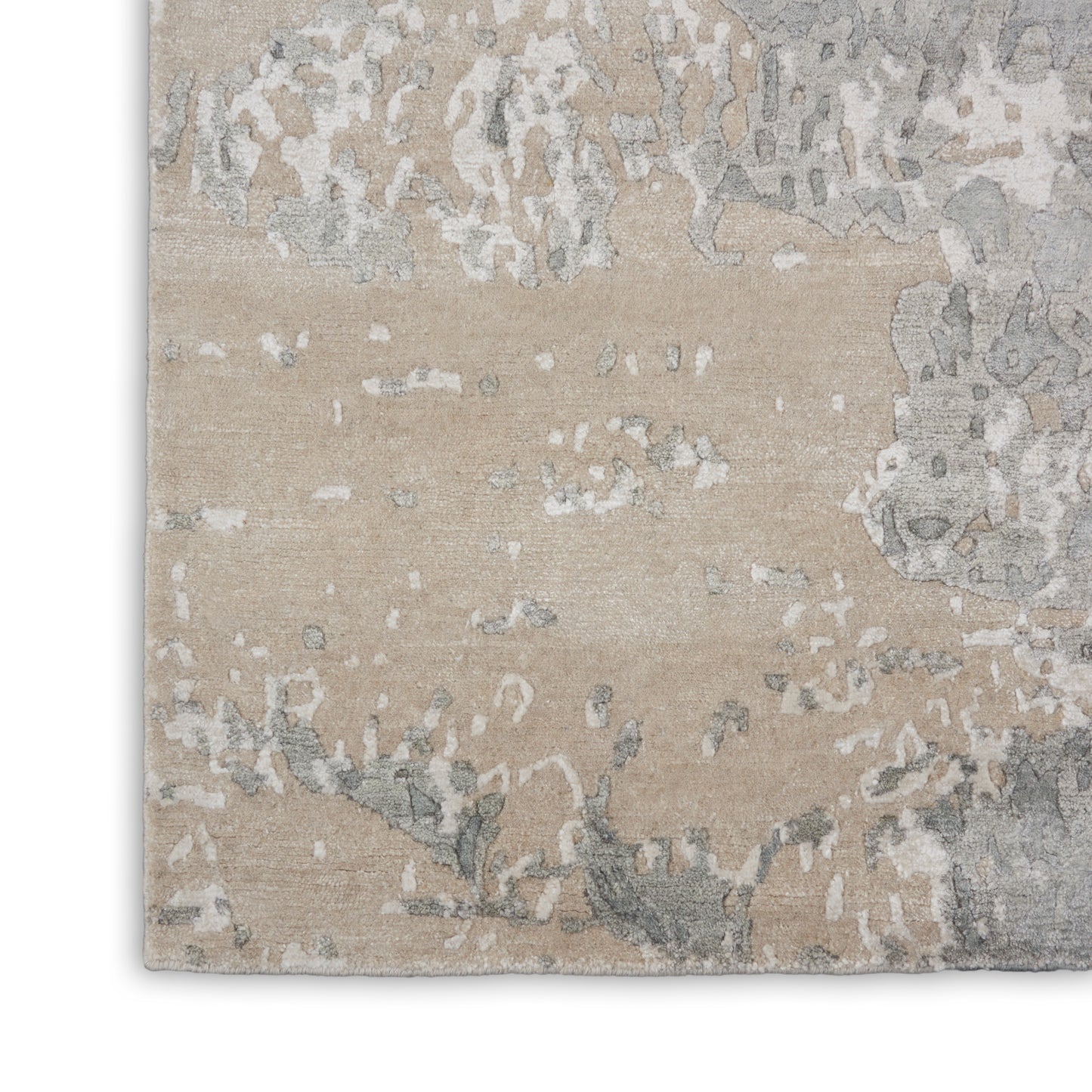 Nourison Silk Shadows 9'9" x 13'9" Sand Modern Indoor Rug