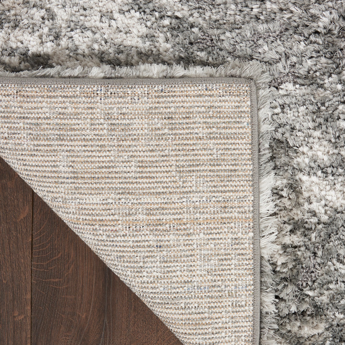 Nourison Dreamy Shag 6'7" x 9'2" Charcoal Grey Shag Indoor Rug