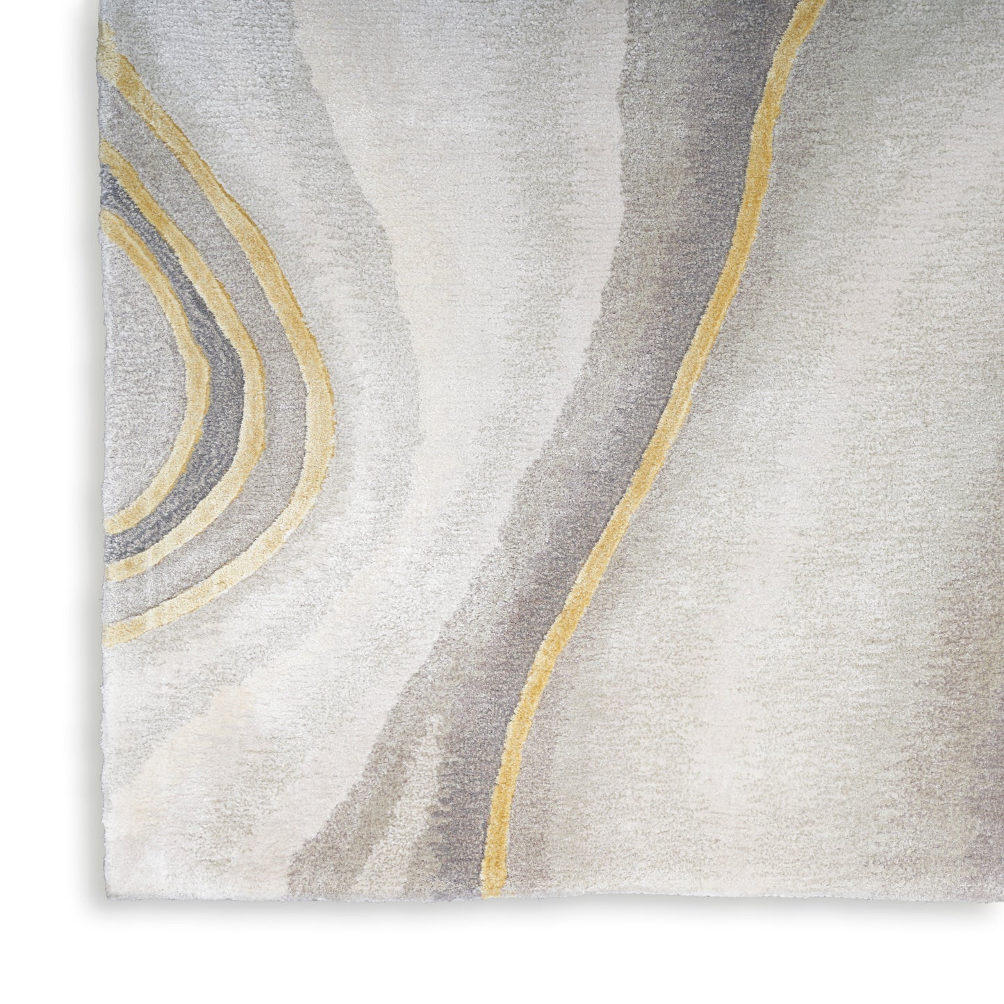 Nourison Prismatic 7'9" x 9'9" Charcoal Grey Modern Indoor Rug