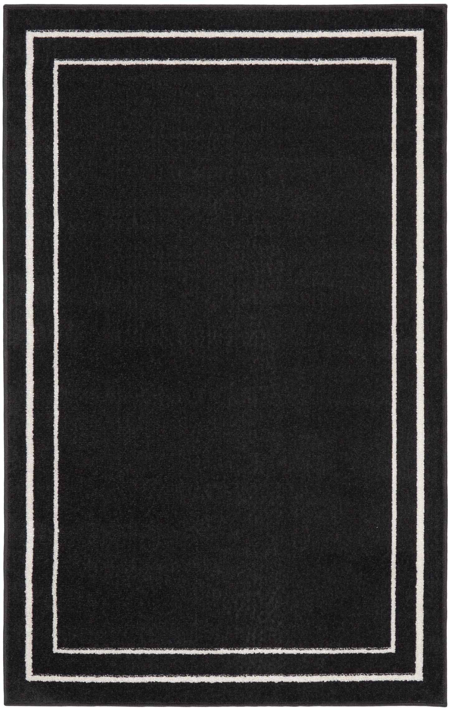 Nourison Nourison Essentials 3' x 5' Black Ivory Contemporary Rug