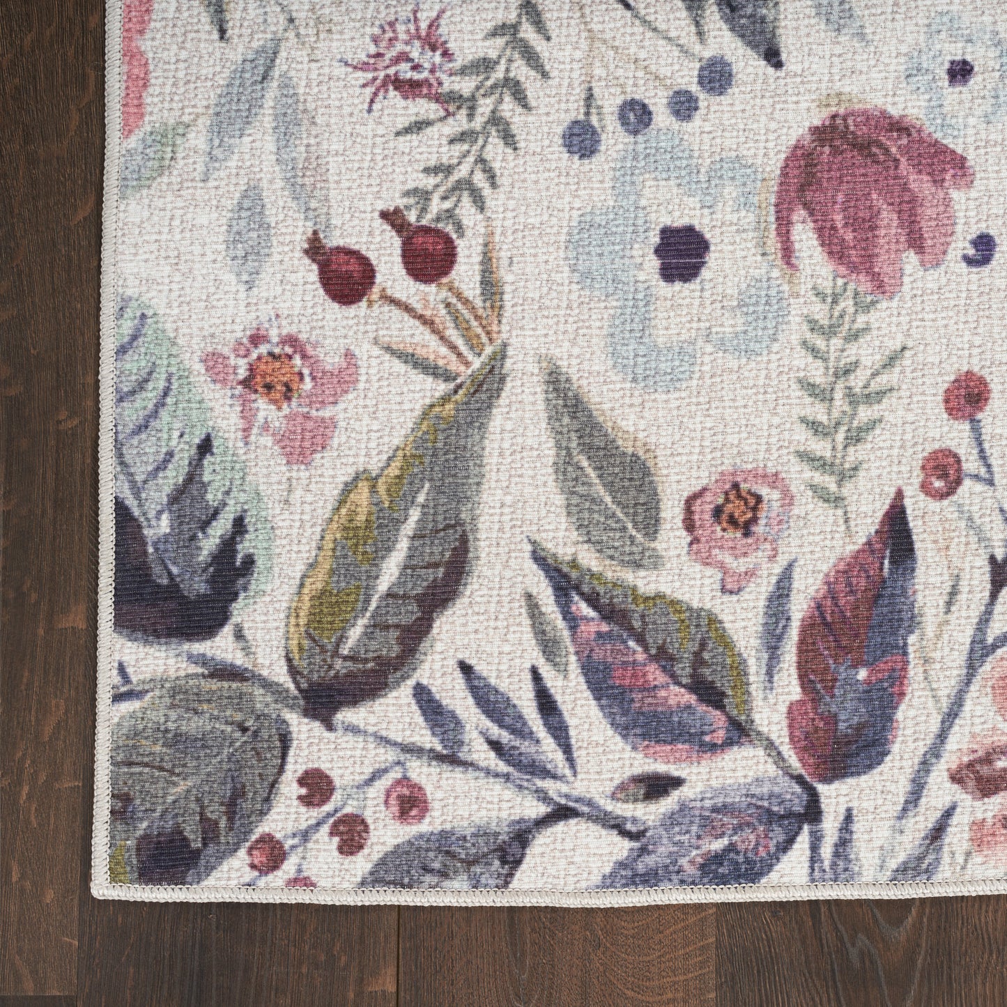 Nourison Nourison Washables 2'2" x 8' Ivory Pink Vintage Indoor Rug