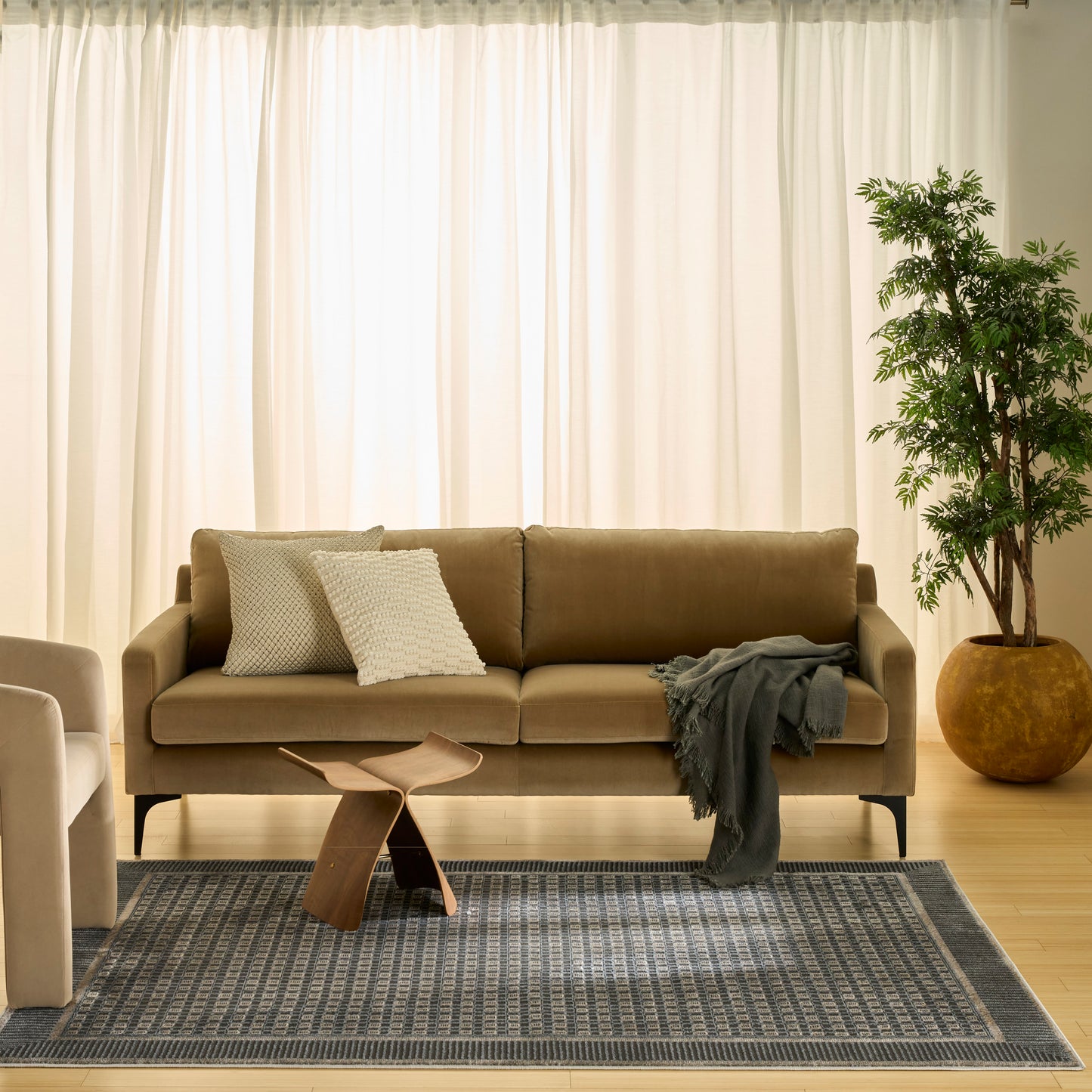 Nourison Nordic 5' x 7' Black Taupe Modern Indoor Rug