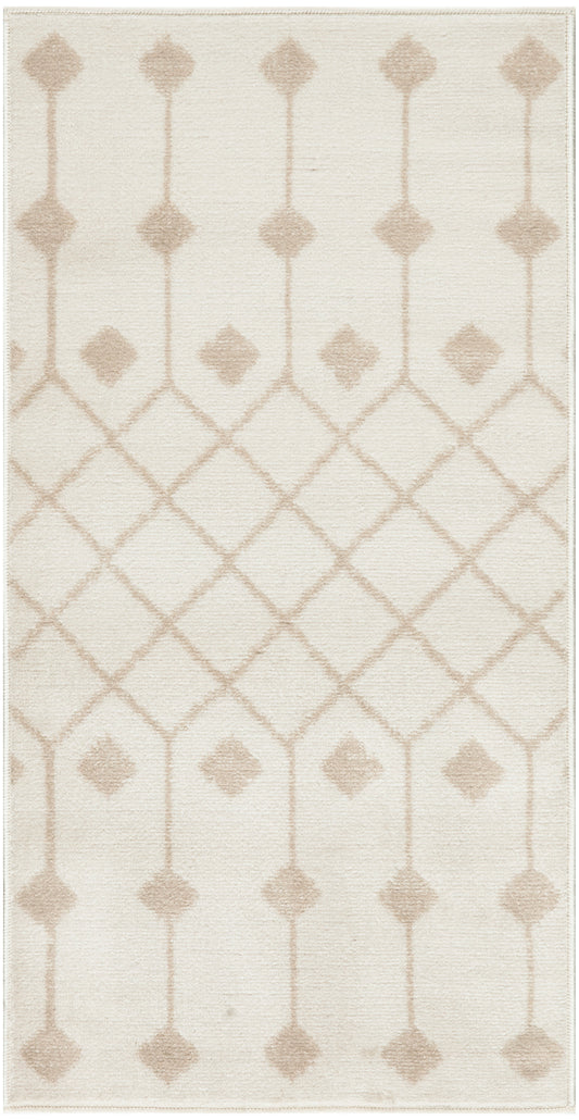 Nourison Grafix 2' x 4' Ivory Beige Bohemian Indoor Rug