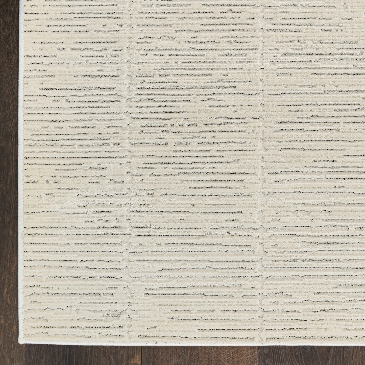 Nourison Ivory Hues 3'11" x 5'11" Ivory Grey Modern Indoor Rug