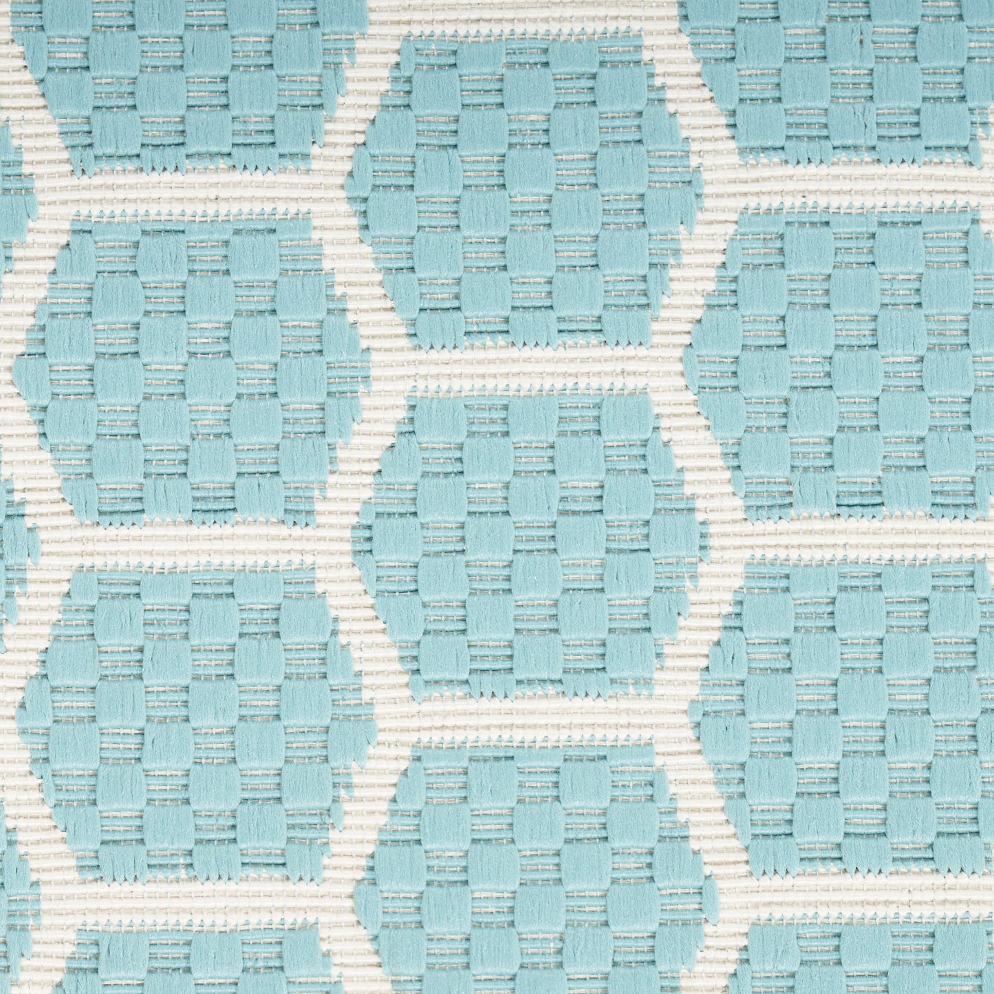 Nourison Twist Reversible 8' x 10' Aqua Modern Rug