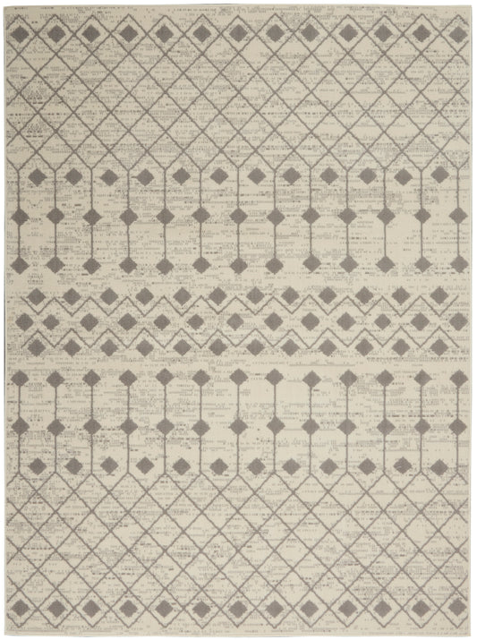 Nourison Grafix 3'9" x 5'9" Ivory/Grey Bohemian Indoor Rug