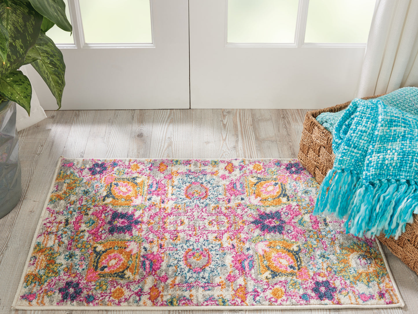 Nourison Passion 1'10" x 2'10" Silver Bohemian Indoor Rug
